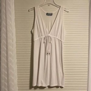 White swimsuit coverup